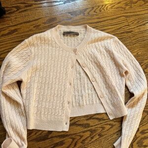 Enza Costa Pink Cardigan XS